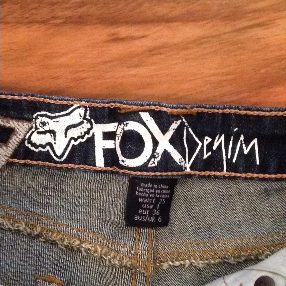 NWOT Fox Riders Denim Shorts, Size 1 - Picture 4 of 6